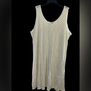 Lane Bryant Intemate Cream Women’s Lace Tank top nightgown.